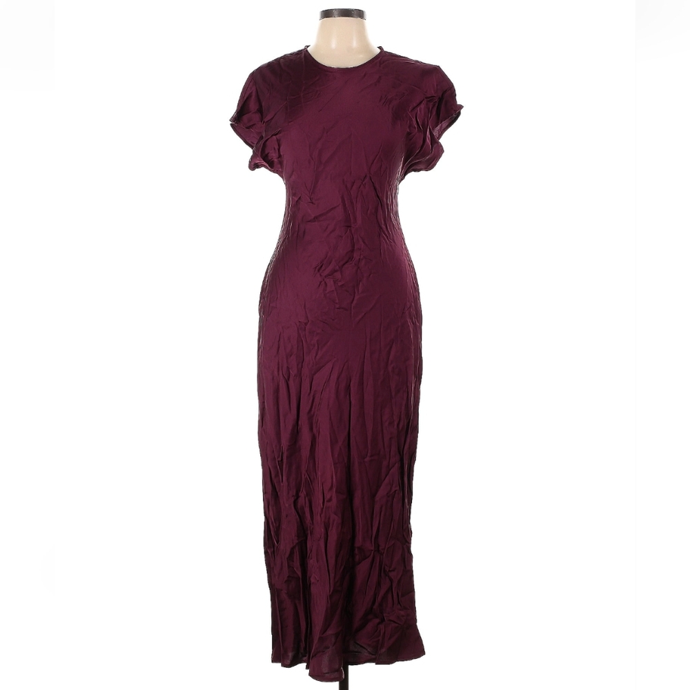 Zara satin effect dress